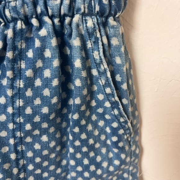Anthropologie Hei Hei Dottie Chambray linen romper size S - Picture 4 of 9